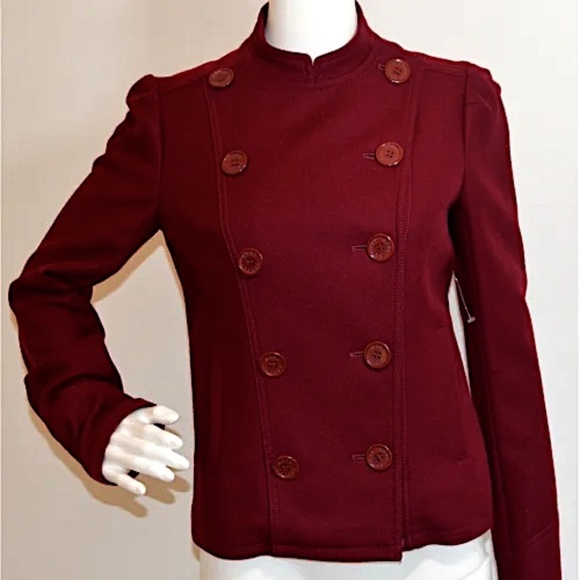 Marc Jacobs.Double-breasted 100% wool cranberry jacket/peacoat - Picture 5 of 10